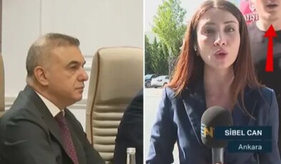Muhabir memur zammını anlatırken arkadan gelen ses yayına damga vurdu