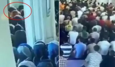 Namaz kılan polislerin kafasına 50 kiloluk mermer plaka düştü