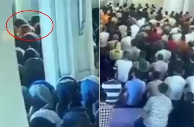 Namaz kılan polislerin kafasına 50 kiloluk mermer plaka düştü