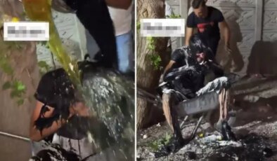Nedeni evlendiği için değil! Gencin başından aşağıya ne bulduysa döktüler