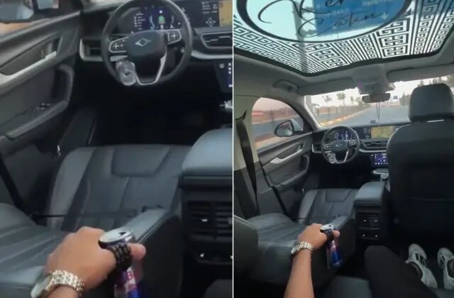 Oto pilotu pet şişe ile kandırıp arka koltukta video çekti! Bedeli ağır oldu