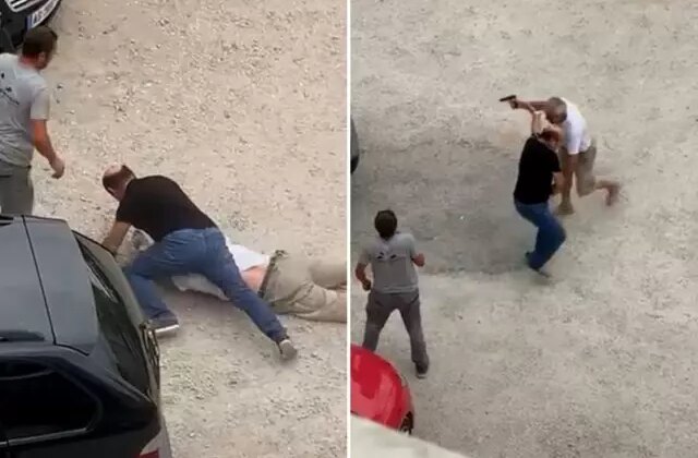 Otopark ücreti kavgası kanlı bitti! O anlar kamerada
