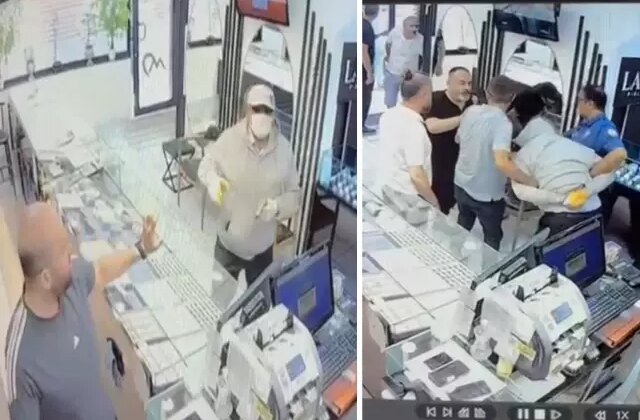 Oyuncak tabancalı kuyumcu soygununa esnaftan meydan dayağı