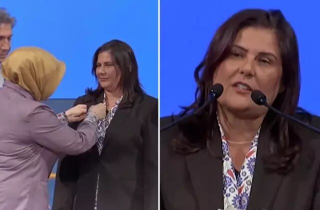 Özlem Çerçioğlu, AK Parti rozetini taktı! İşte Erdoğan’dan ilk isteği