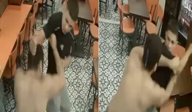 Kavgada ensesinden bıçaklandı, apar topar ameliyata alındı! O anlar kamerada
