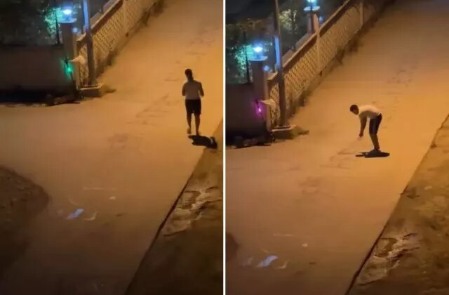 Sevgilisinden özür dilemek için ilginç bir yola başvurdu, komşular polis çağırdı