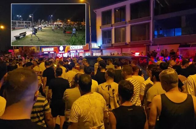 Taşkınlık çıkaran grup ilçeyi karıştırdı! Polis ve jandarma havaya ateş açtı