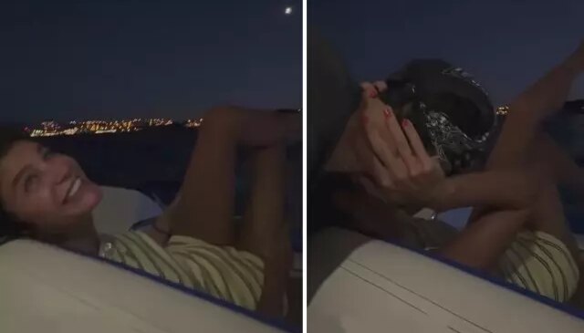 Tekne keyfinde sıcak anlar! Edis’ten, Berrak Tüzünataç’a infial yaratan ‘yeni ay öpücüğü’