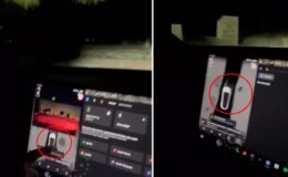 Tesla model aracıyla mezarlığa giren Türk vatandaşı, ekranda beliren uyarıyla şoke oldu