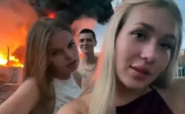 Alev topuna dönen rafinerinin önünde çektikleri video ülkeyi karıştırdı
