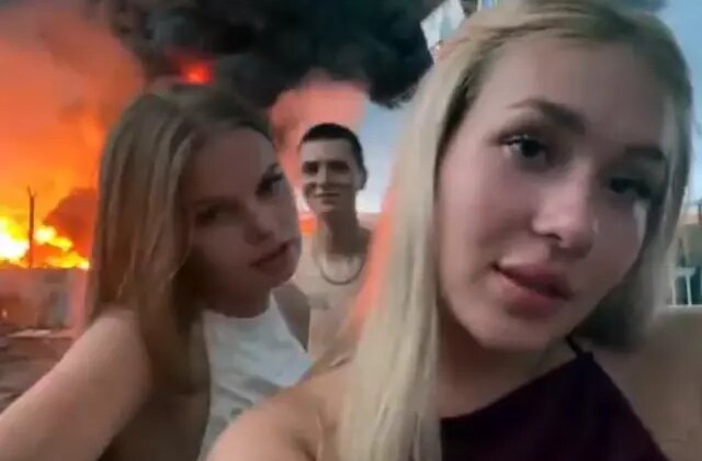 Alev topuna dönen rafinerinin önünde çektikleri video ülkeyi karıştırdı