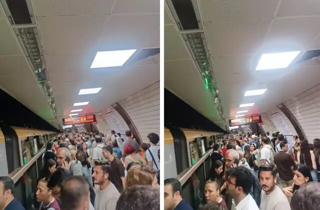 Üsküdar – Samandıra metro hattında arıza! Duraklarda yoğun kalabalıklar oluştu