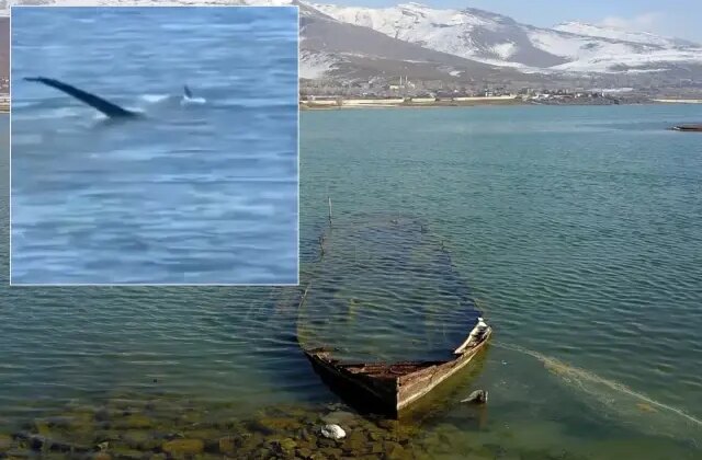 “Van Gölü canavarı” tartışmalarını alevlendirecek yeni görüntü