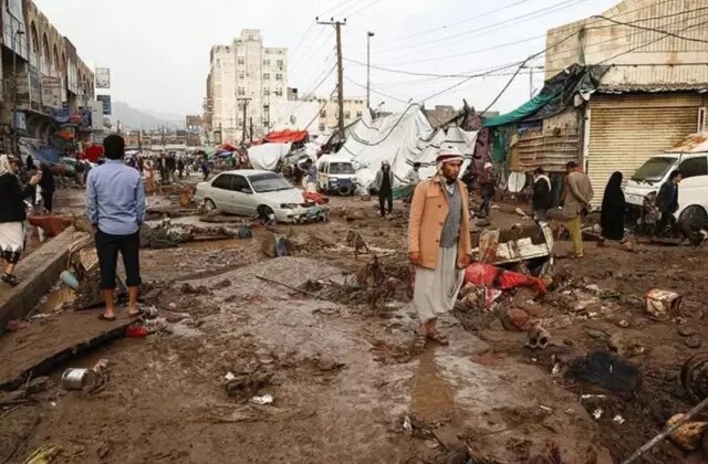 Yemen’de şiddetli yağış ve fırtınalar 46 bin kişi etkiledi