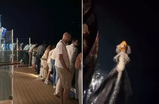 Yolcu gemisinde kaos: Ekipler denize düşen şahsı arıyor