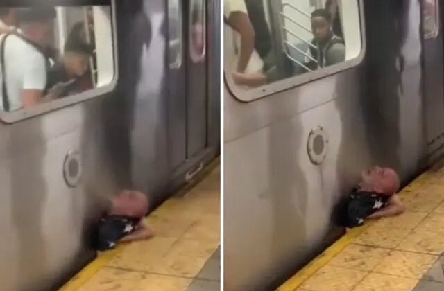 Yolcu trenle peron arasında sıkıştı! Acı çığlıkları istasyonu metroyu inletti