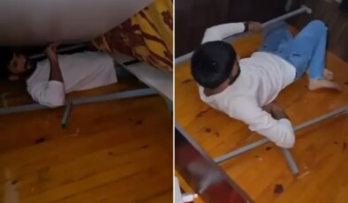 15 yıl hapis cezası bulunan cezaevi firarisi saklandığı yerde böyle yakalandı