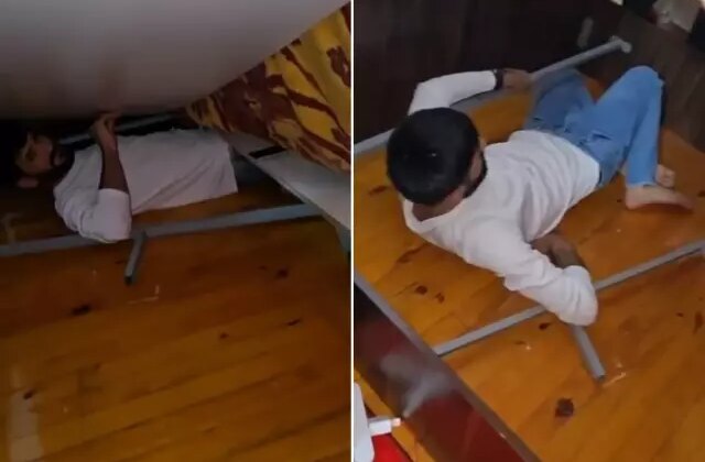 15 yıl hapis cezası bulunan cezaevi firarisi saklandığı yerde böyle yakalandı