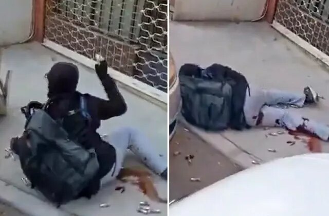 İşte 2 polisimizi şehit eden saldırganın yakalanma anı: Üzerinde bomba var, vur abi vur
