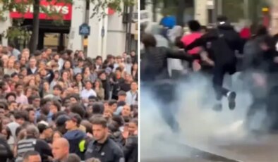 3000 kişinin katıldığı ücretsiz tavuk etkinliği kaosa dönüştü, polis biber gazı ile müdahale etti