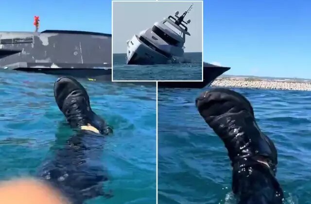 45 milyonluk yat 15 dakika battı, suya atlayarak kurtulan şahıs küfürler savurdu