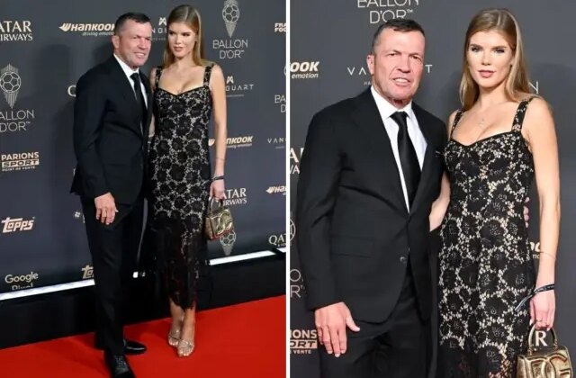 68 yaşındaki efsane futbolcu, Ballon d’Or törenine 26 yaşındaki model sevgilisi ile katıldı