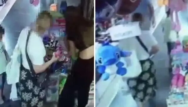 700 liralık oyuncak çalan kadın, 10 liralık da alışveriş yaptı! O anlar kameralarda