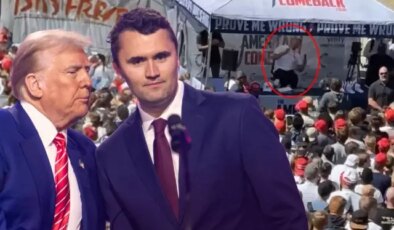 ABD’de dehşet anları! Trump’a yakın isim konuşma yaparken boynundan vuruldu