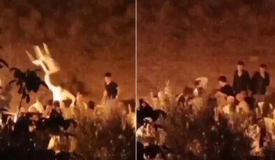 Alkol tartışması düğünü karıştırdı! Gelin ve damat yerde sürüklendi