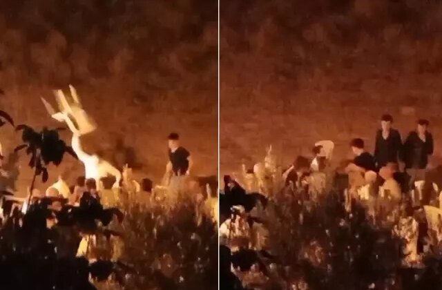 Alkol tartışması düğünü karıştırdı! Gelin ve damat yerde sürüklendi