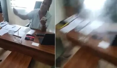 Amirinin üzerine sıcak su döken kadın için hesap zamanı