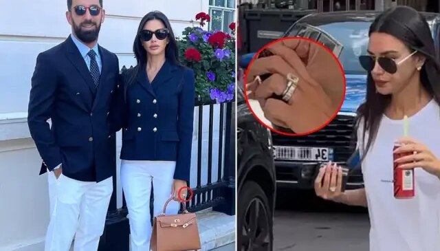 Arda Turan’ın eşi Aslıhan Doğan Turan’dan yüzük şov