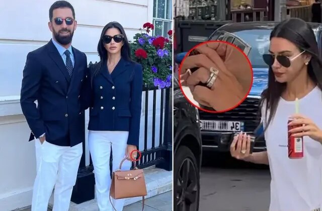 Arda Turan’ın eşi Aslıhan Doğan Turan’dan yüzük şov