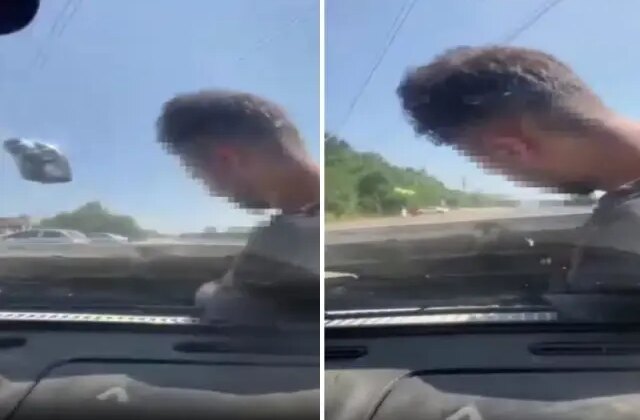 Arızayı bulmak için ustayı motorun içine bindirdi, kaput açık ilerledi! İşte o anlar