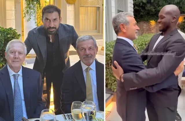 Aziz Yıldırım ve Aykut Kocaman yan yana! Fenerbahçe’nin efsaneleri düğünde buluştu