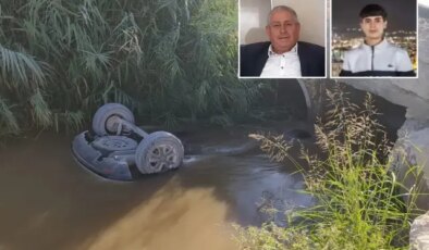 Baba ve oğlu sulama kanalında devrilen araçta boğularak hayatını kaybetti