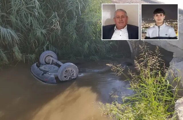 Baba ve oğlu sulama kanalında devrilen araçta boğularak hayatını kaybetti
