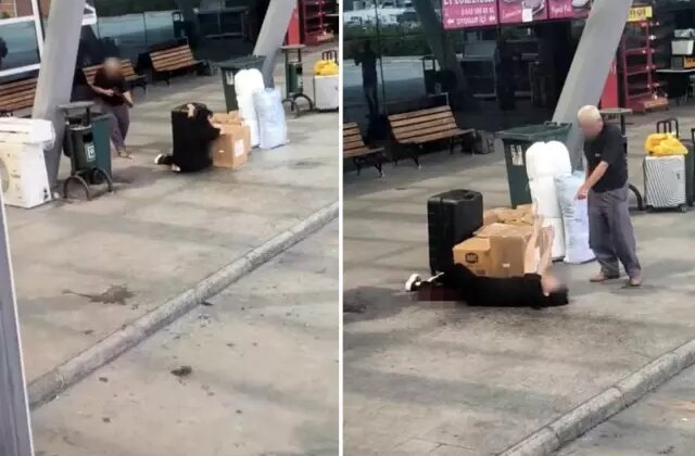 Babanın kızını tüfekle vurduğu an!