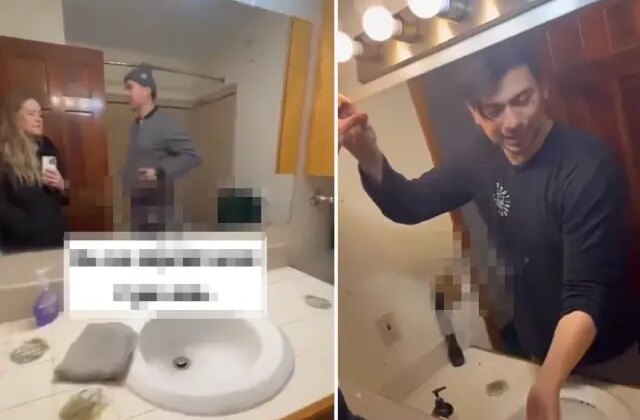 Banyo camının arkasına baktıklarında dehşete düştüler