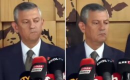 Basın toplantısına damga vuran an: Özgür Özel kameralara yakalandı