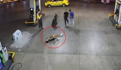 Benzin istasyonunda dehşet: Tek yumrukla hayatı karardı
