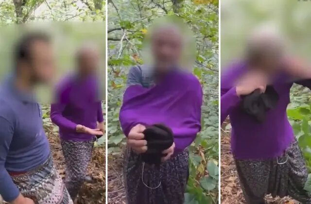 Bir ilimiz bu görüntüyü konuşuyor: Kadın kılığındaki baba-oğul suçüstü yakalandı