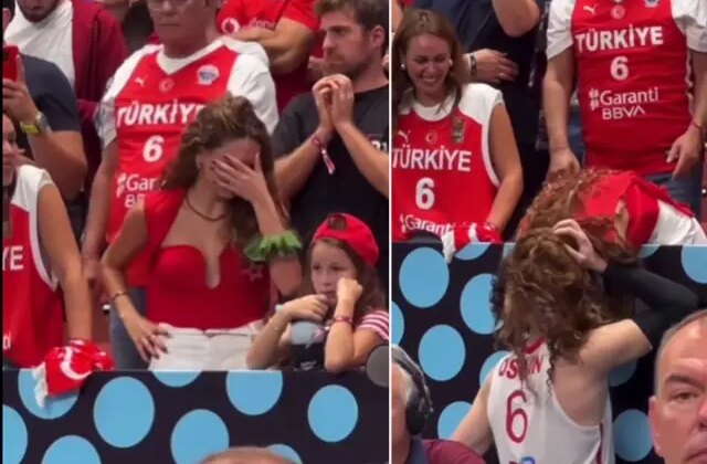 Cedi Osman ve Ebru Şahin’in duygusal anları kamerada
