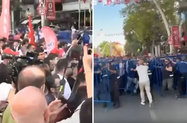 CHP mitinginde arbede! Polis gazla müdahale etmek zorunda kaldı, 6 kişi gözaltına alındı