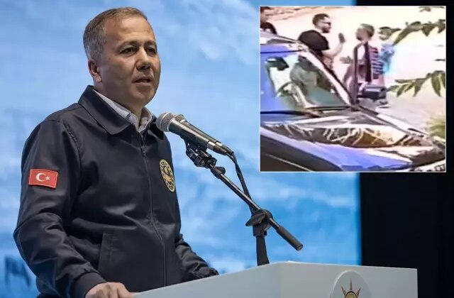 Çocuğunun yanında babaya bu yapılır mı? Herkes Bakan Yerlikaya’yı etiketliyor