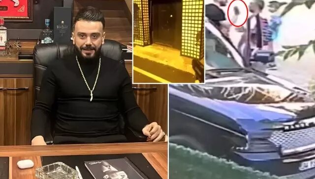 Çocuklarının yanında babaya tokat atan şahsın iş yeri kurşunlandı