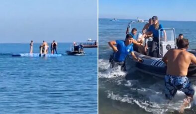 Denizde yüzerken beyin kanaması geçirdi