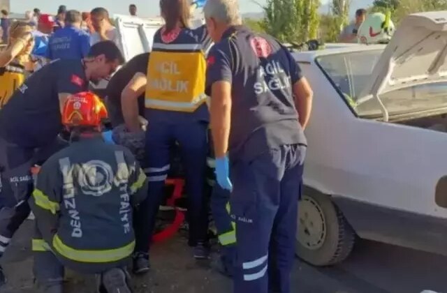 Denizli’de feci kaza! 1 ölü, 5 yaralı