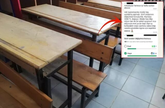 Devlet okulunda “sıra parası” krizi: Velilerden 2 bin 250 TL istendi