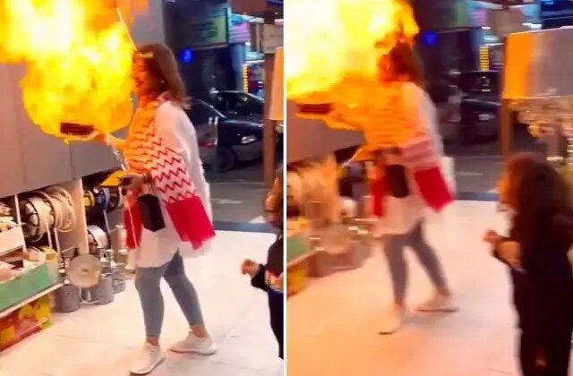 Doğum günü kutlamasında helyum faciası! Bir anda alev aldı